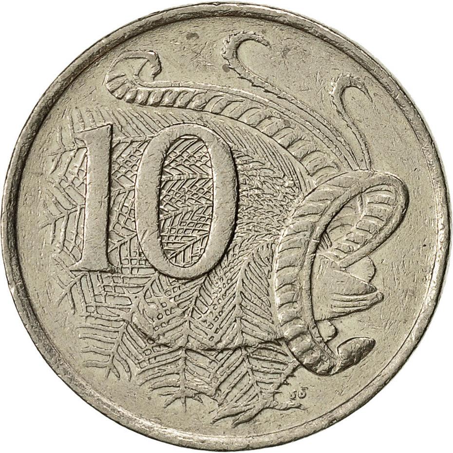 Australia Coin | 10 Cents | Elizabeth II | Superb Lyrebird | KM81 | 1985 - 1998