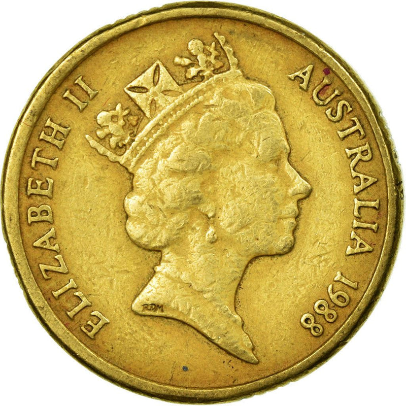 Australia Coin 2 Dollars Elizabeth II Aboriginal man KM101 1