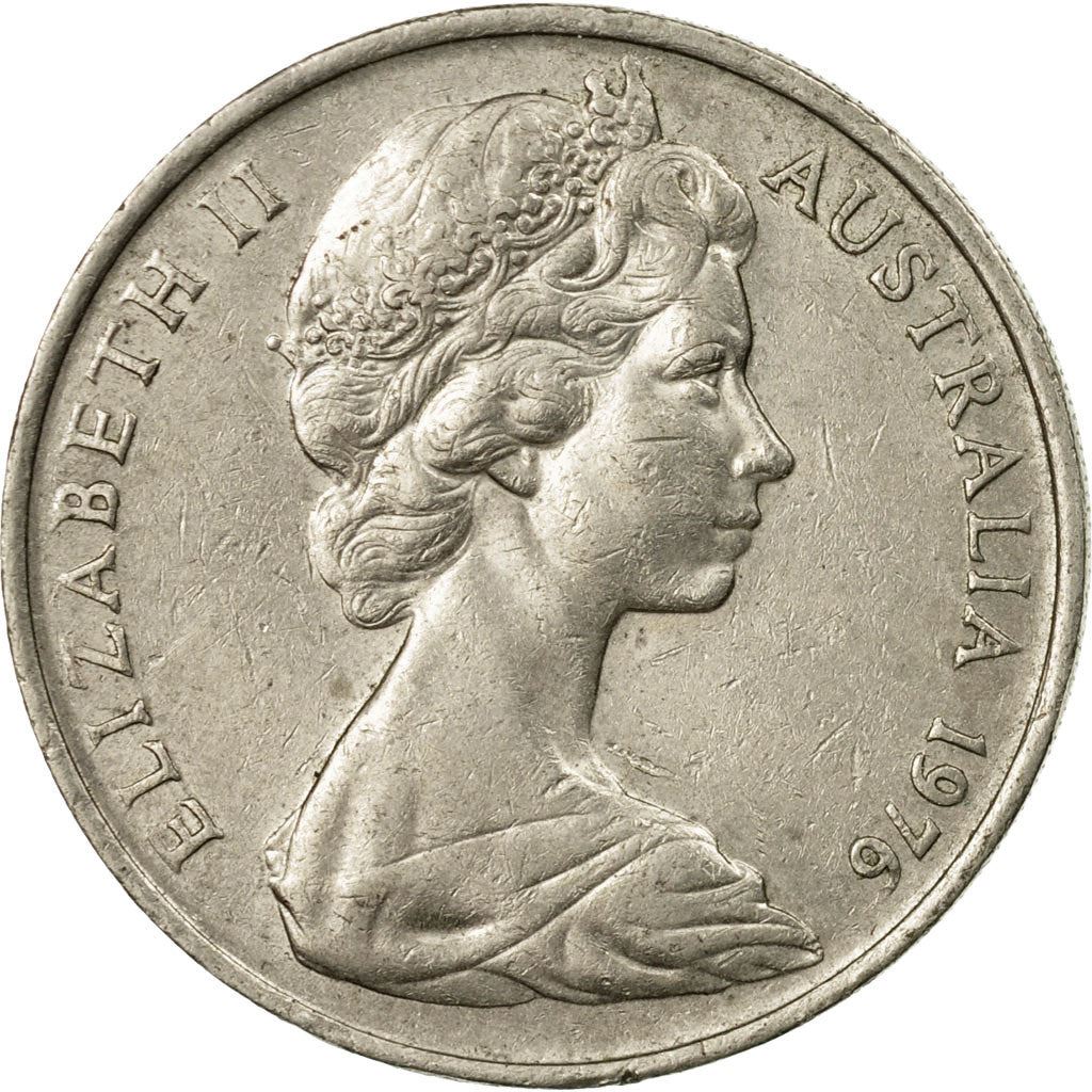 Australia Coin | 20 Cents | Elizabeth II | Platypus | KM66 | 1966 - 1984