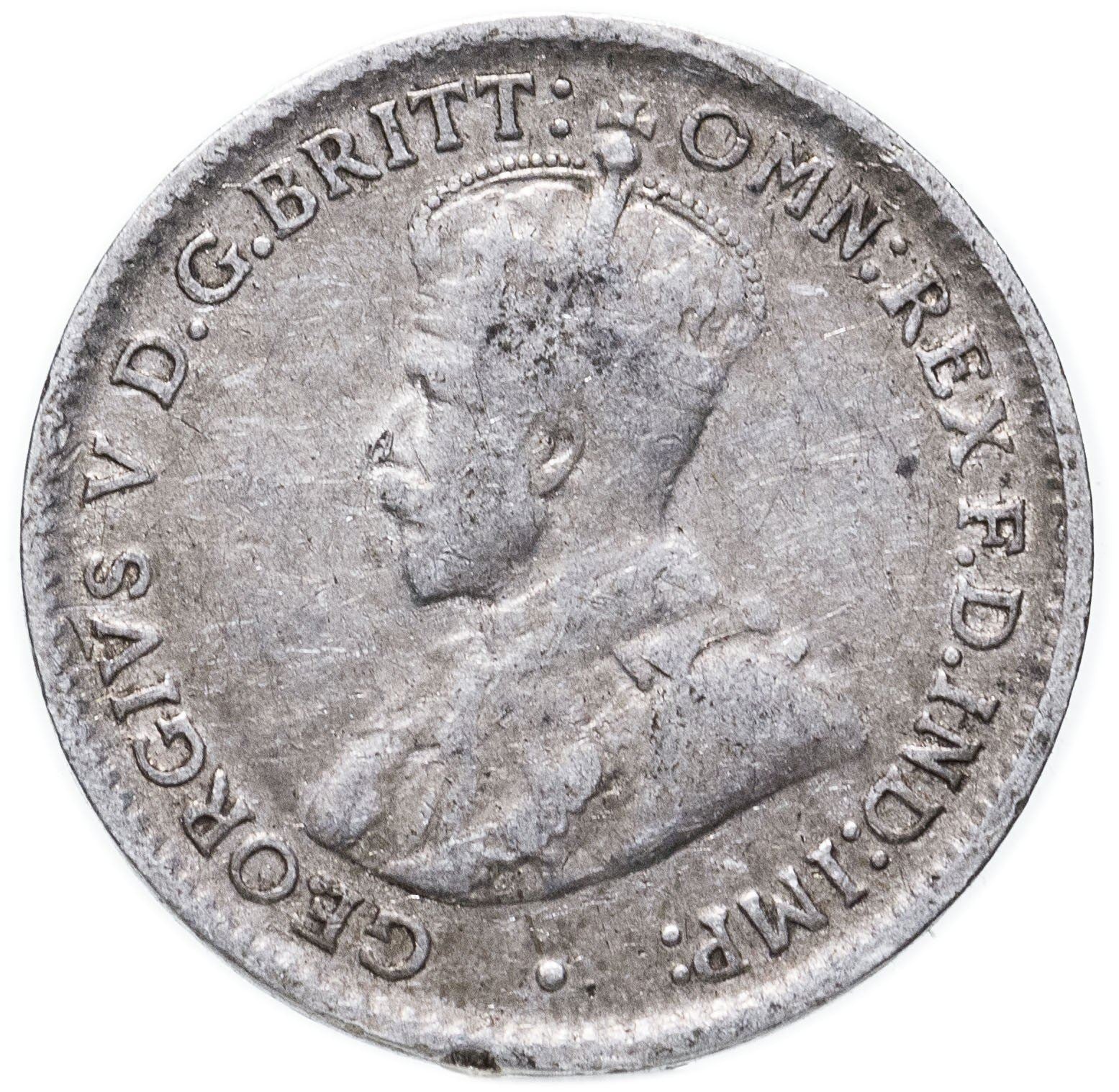 Australia Coin | 3 Pence | George V | Kangaroo | KM24 | 1911 - 1936