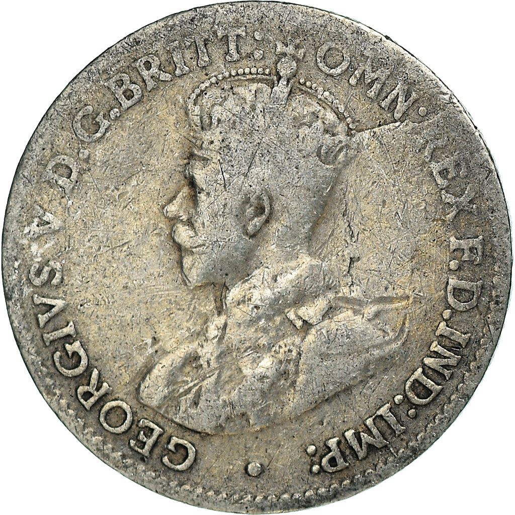 Australia Coin | 3 Pence | George V | Kangaroo | KM24 | 1911 - 1936