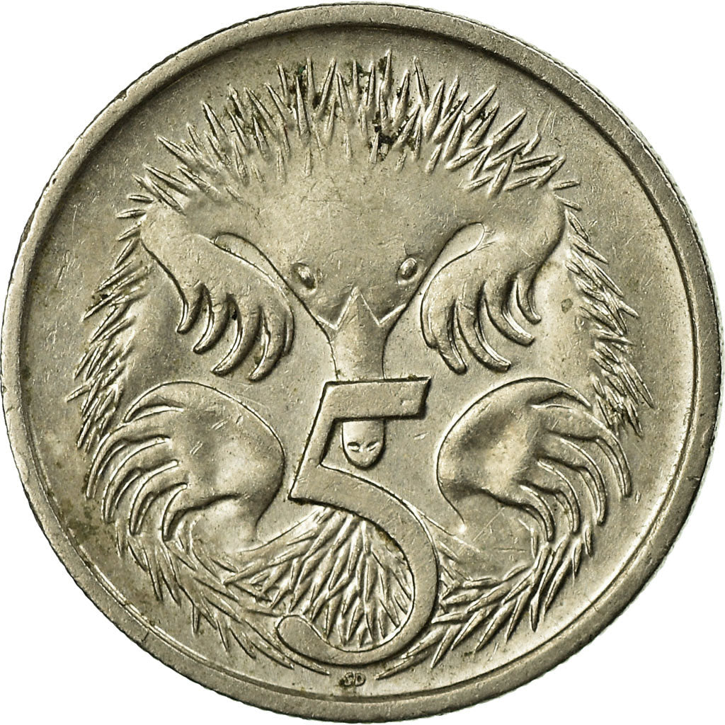 Australia Coin | 5 Cents | Elizabeth II | Echidna | KM80 | 1985 - 1998