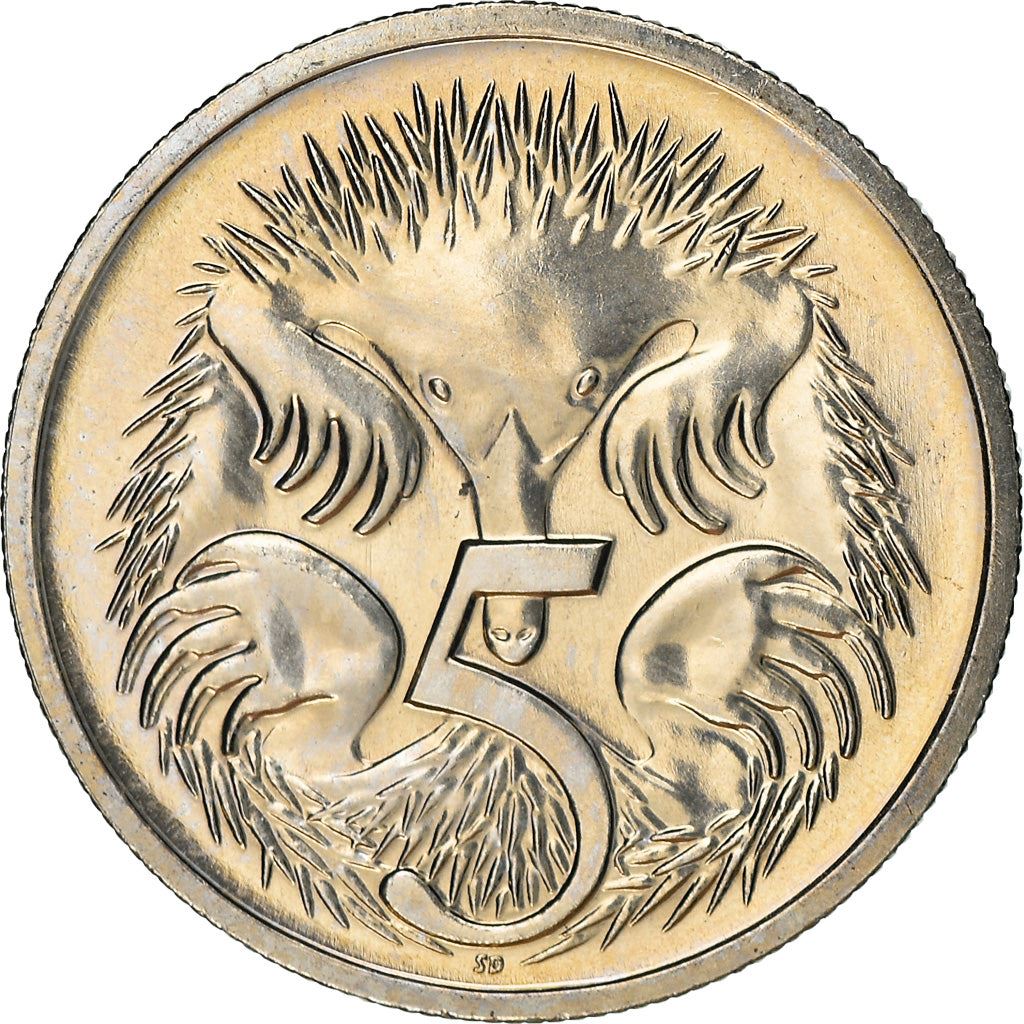 Australia Coin | 5 Cents | Elizabeth II | Short Beaked Echidna | KM401 | 1999 - 2019