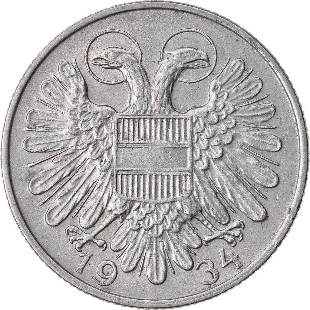 Austria 1 Schilling Coin | Grain | KM2851 | 1934 - 1935