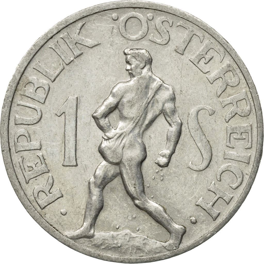 Austria 1 Schilling Coin | Sower | KM2871 | 1946 - 1957