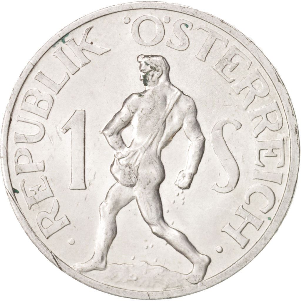 Austria 1 Schilling Coin | Sower | KM2871 | 1946 - 1957