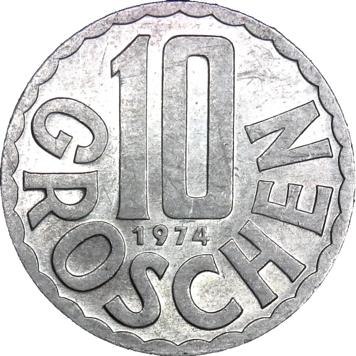 Austria 10 Groschen Coin | KM2878 | 1951 - 2001