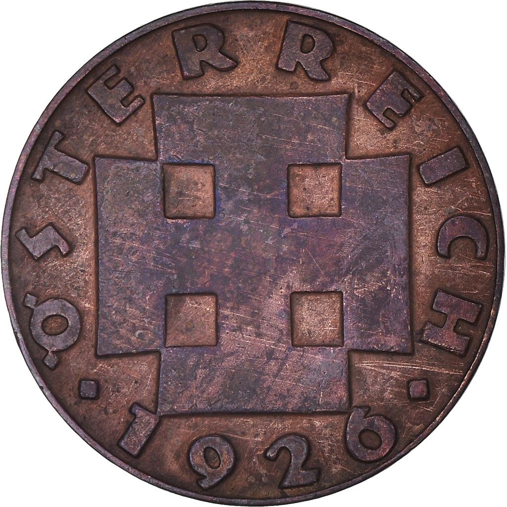 Austria 2 Groschen Coin | Cross Potent | KM2837 | 1925 - 1938