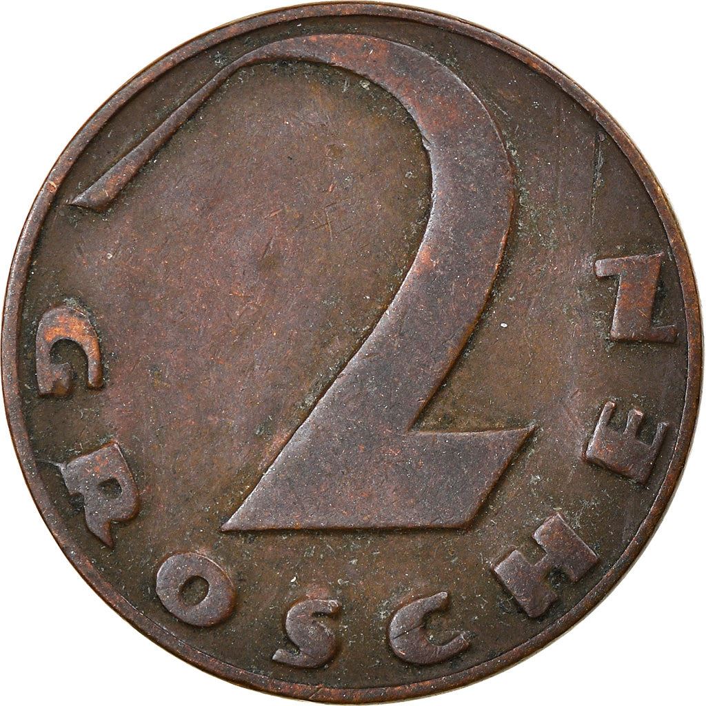 Austria 2 Groschen Coin | Cross Potent | KM2837 | 1925 - 1938