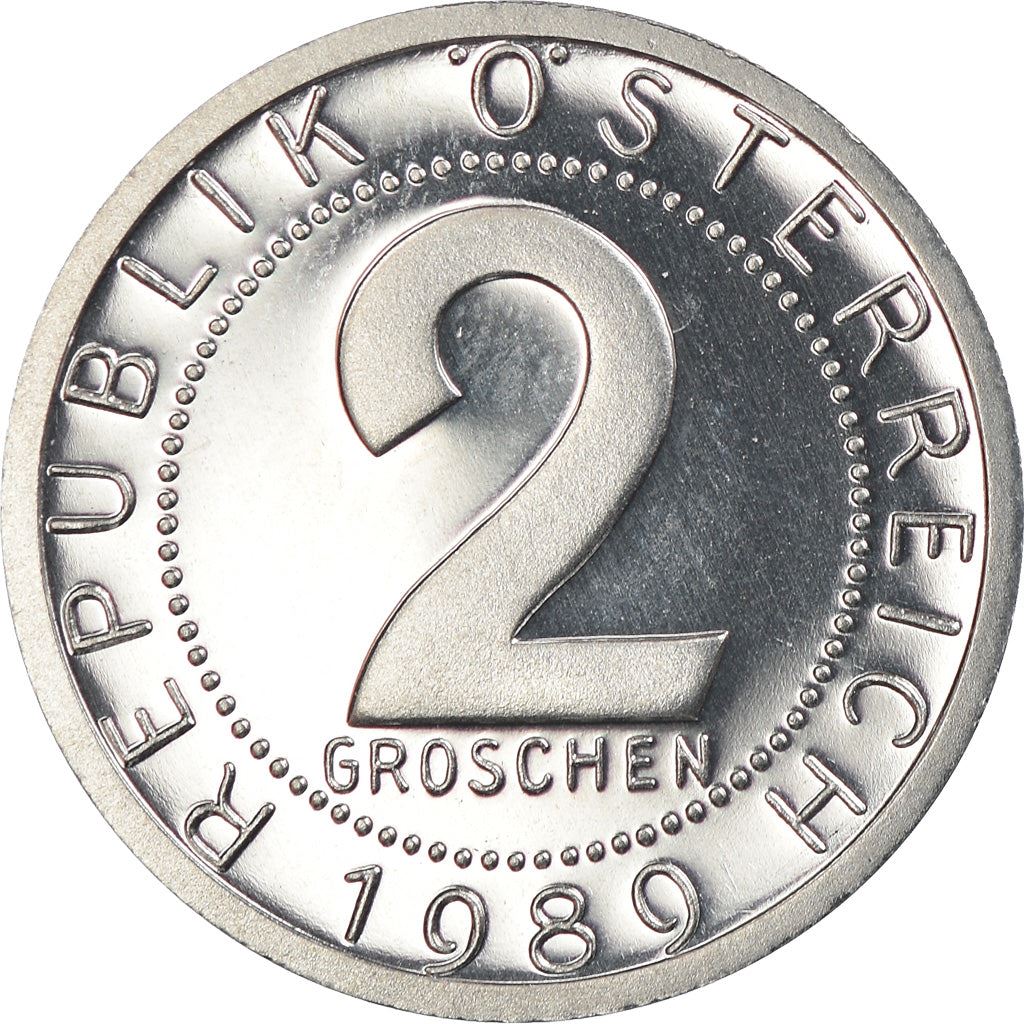 Austria 2 Groschen Coin | KM2876 | 1950 - 1994