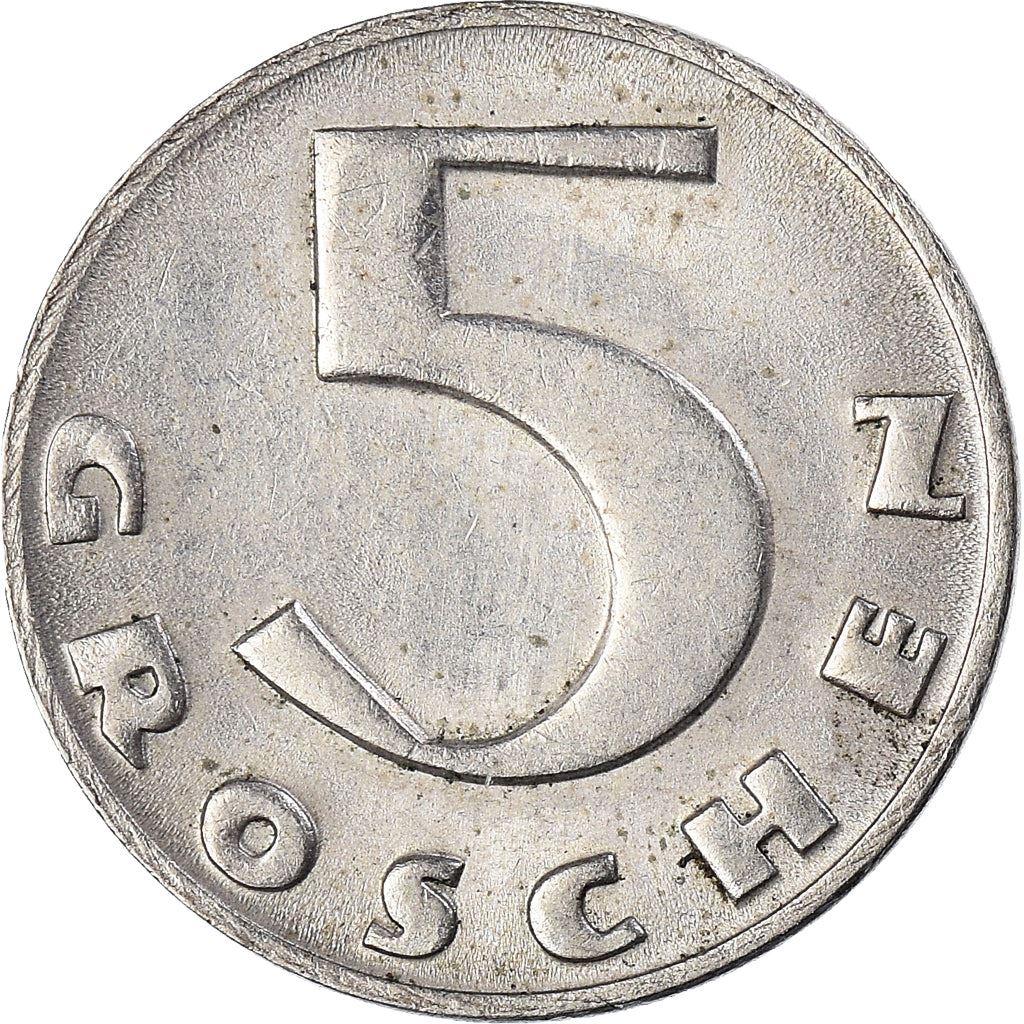 Austria 5 Groschen Coin | Cross Potent | KM2846 | 1931 - 1938