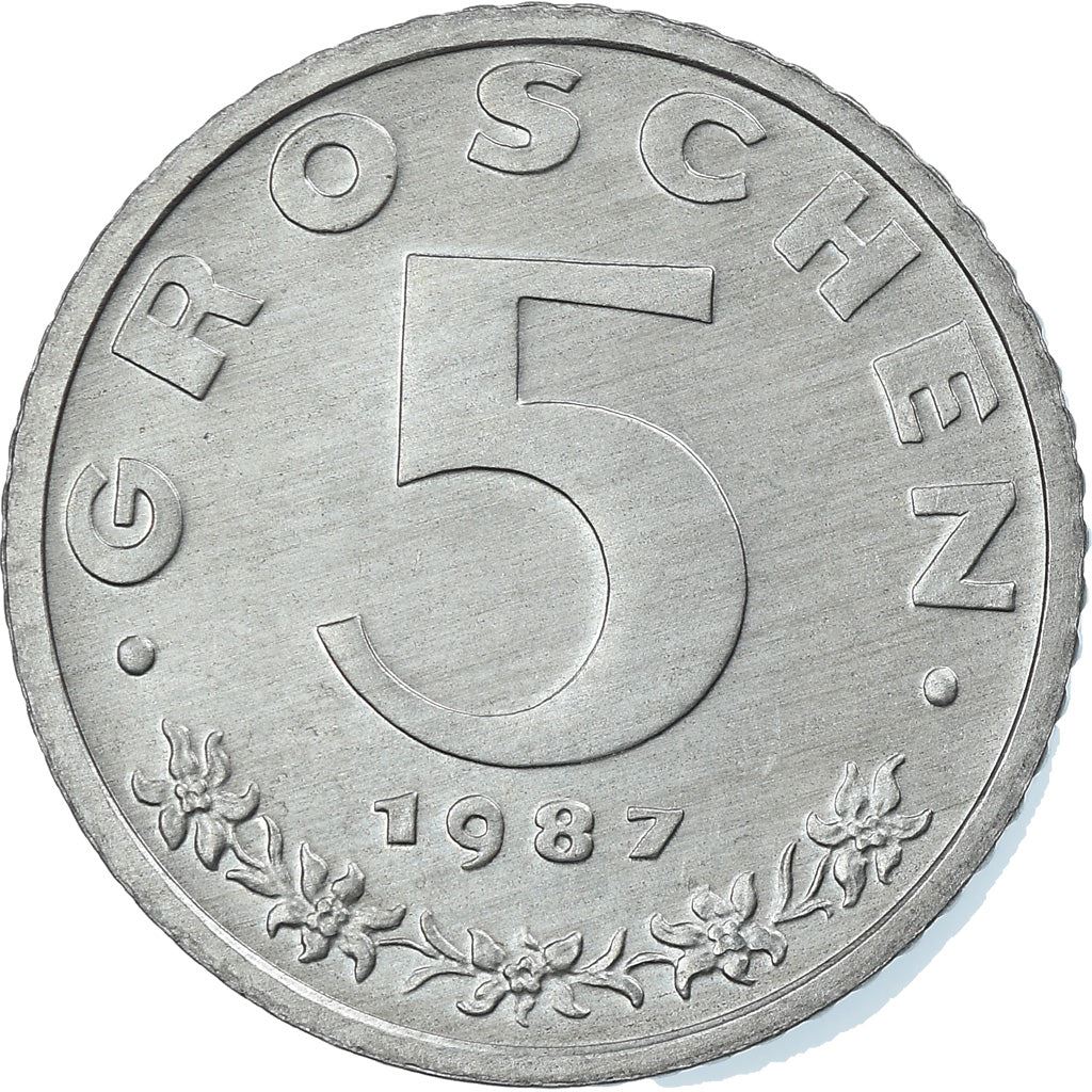 Austria 5 Groschen Coin | KM2875 | 1948 - 1994