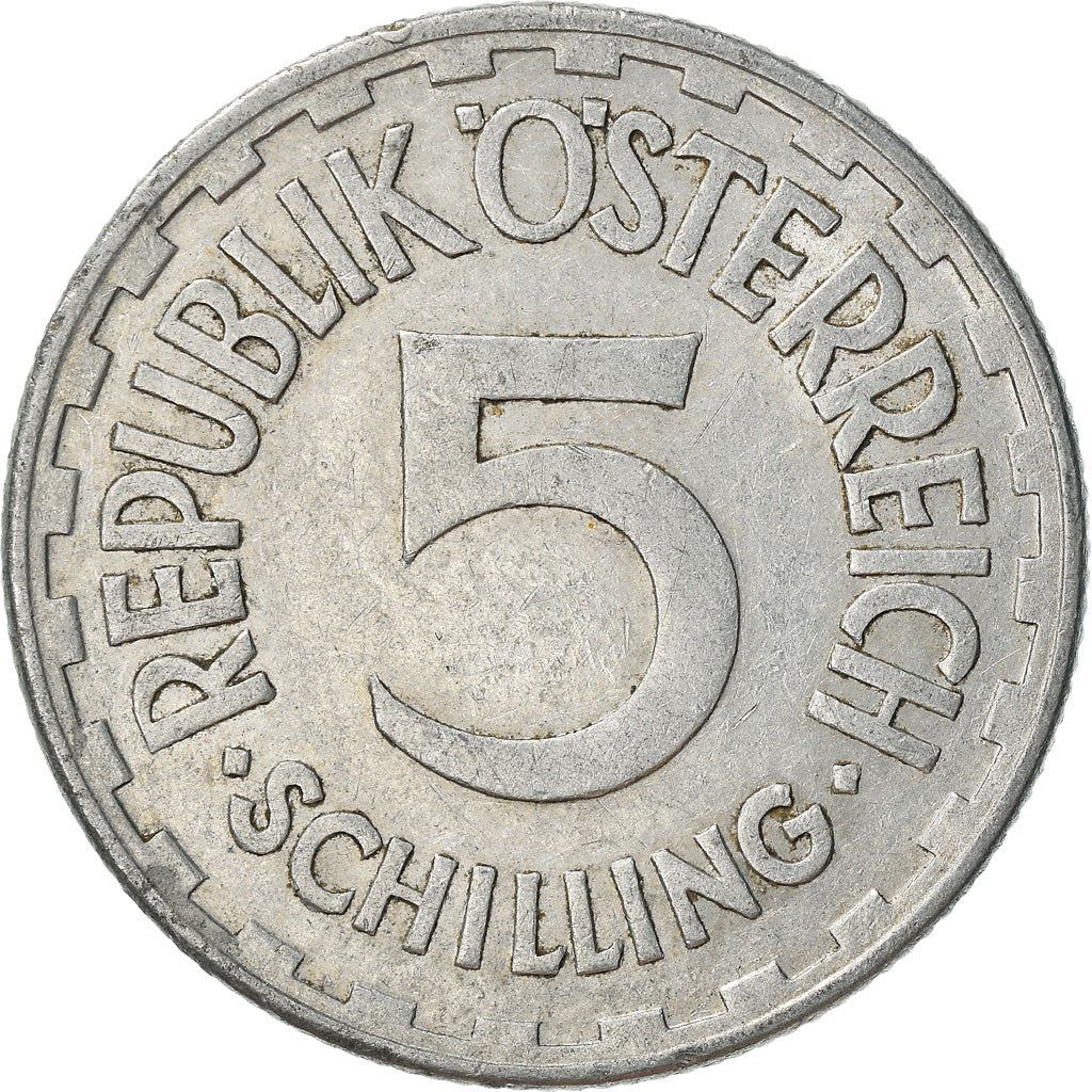 Austria 5 Schilling Coin | KM2879 | 1952 - 1957