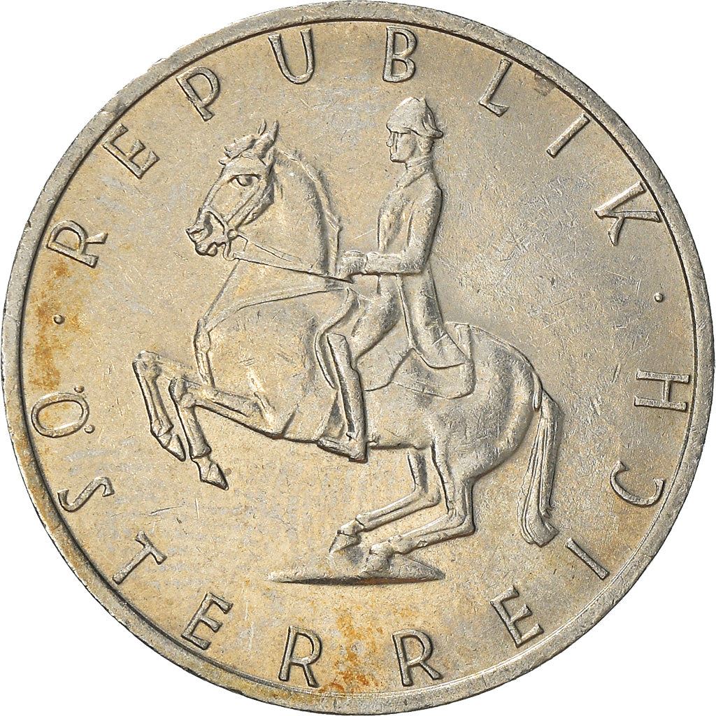 Austria 5 Schilling Coin | Lipizzaner Stallion | KM2889a | 1968 - 2001