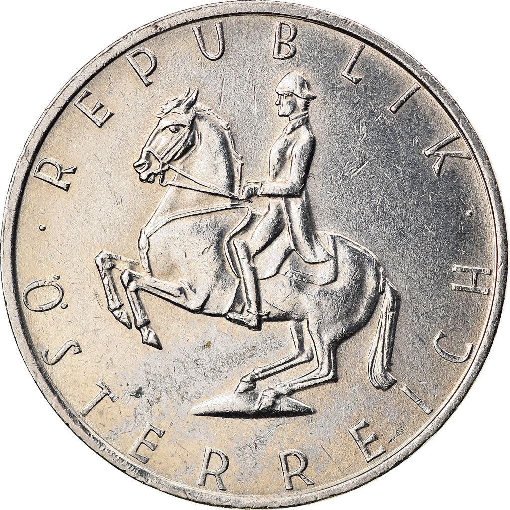 Austria 5 Schilling Coin | Lipizzaner Stallion | KM2889a | 1968 - 2001