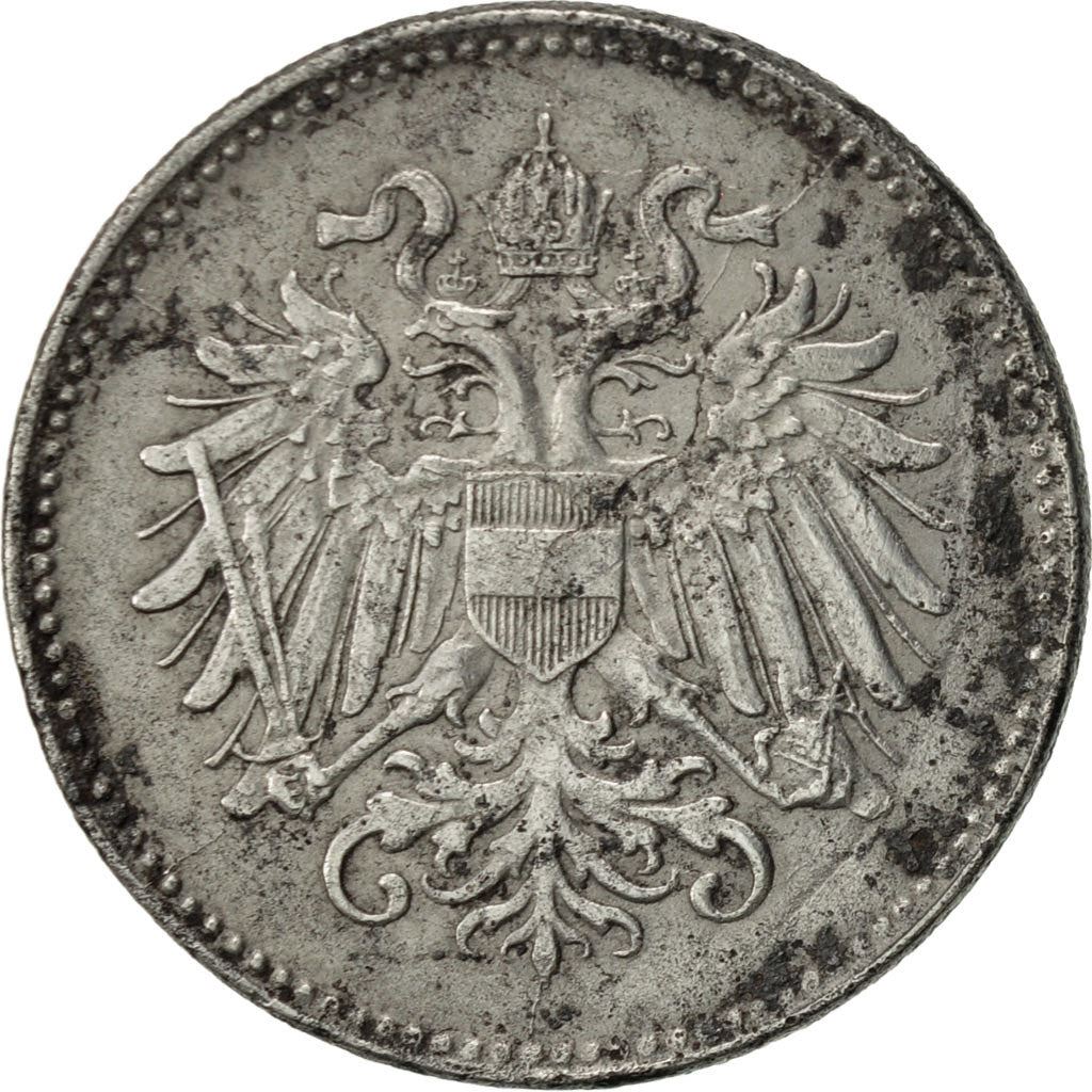 Austrian Empire | 20 Hellers Coin | Austrian Escutcheon | Km:2826 | 1916 - 1918