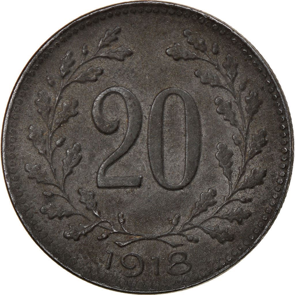 Austrian Empire | 20 Hellers Coin | Austrian Escutcheon | Km:2826 | 1916 - 1918