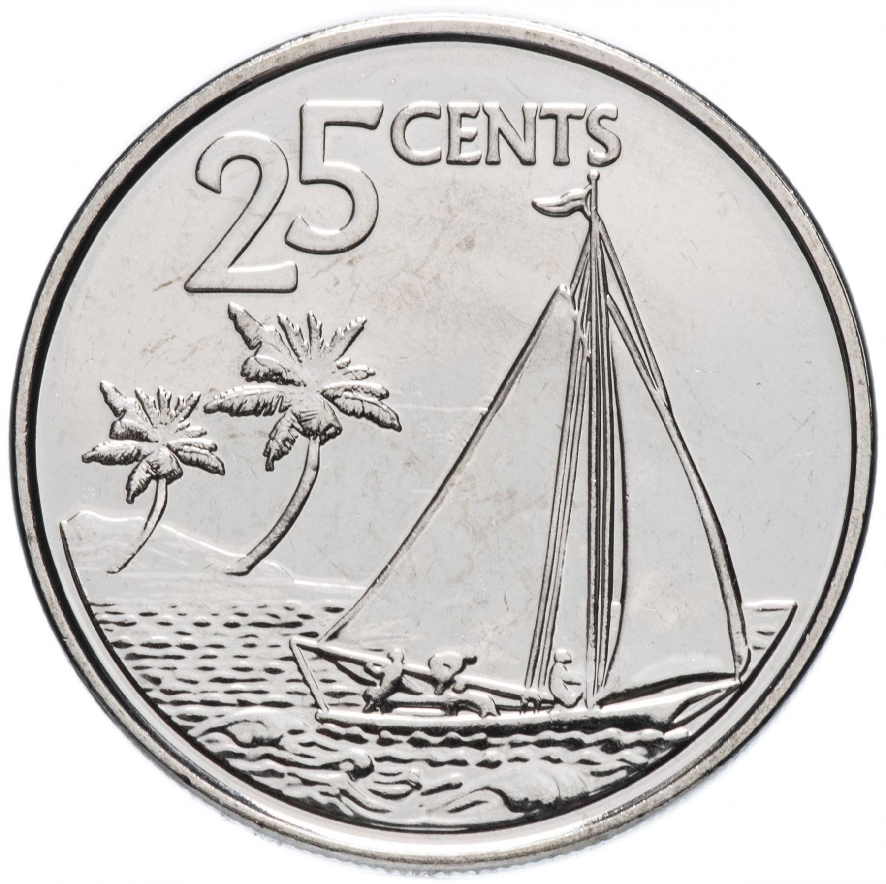 Bahamas | 25 Cents Coin | Flamingo | Marlin | Bahamian Sloop | KM220 | 2007 - 2015