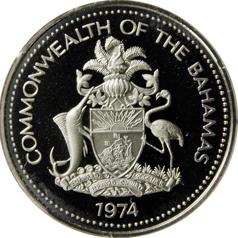 Bahamas | 5 Cents Coin | Pineapple | Flamingo | Marlin | KM60 | 1974 - 2006