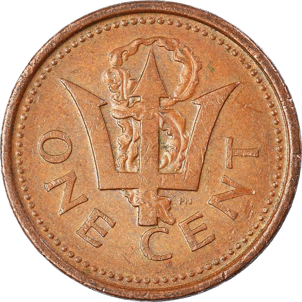 Barbados | 1 Cent Coin | Trident | Km:10 | 1973 - 1991