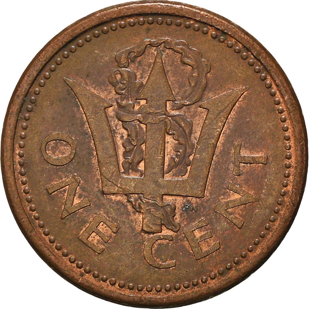 Barbados | 1 Cent Coin | Trident | Km:10A | 1992 - 2007