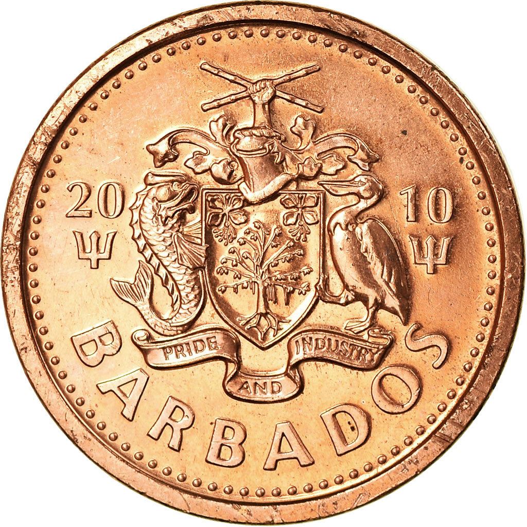 Barbados | 1 Cent Coin | Trident | Km:10B | 2007 - 2012