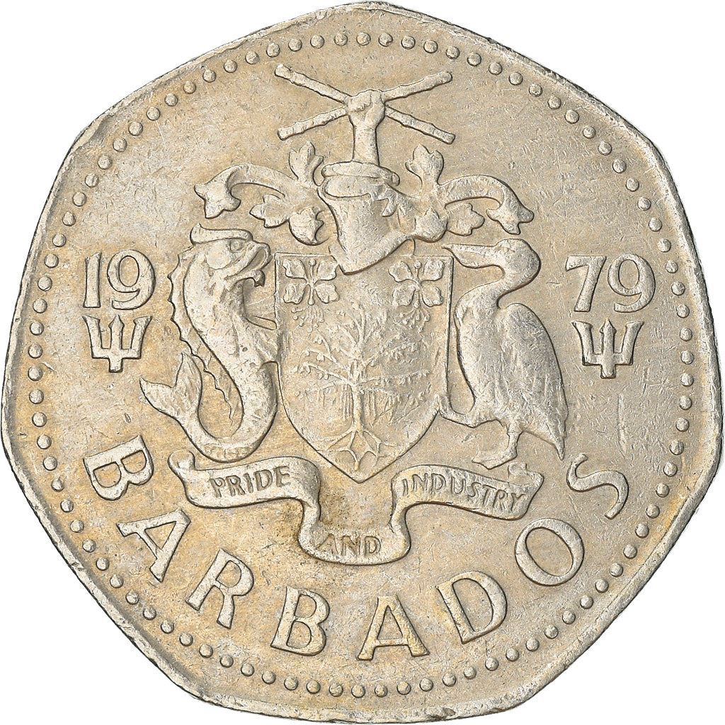 Barbados | 1 Dollar Coin | Flying fish | Km:14.1 | 1973 - 1986