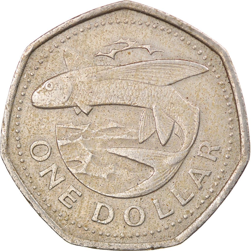 Barbados | 1 Dollar Coin | Flying fish | Km:14.2 | 1988 - 2005