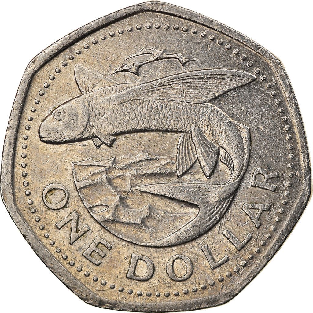 Barbados | 1 Dollar Coin | Flying fish | Km:14.2 | 1988 - 2005