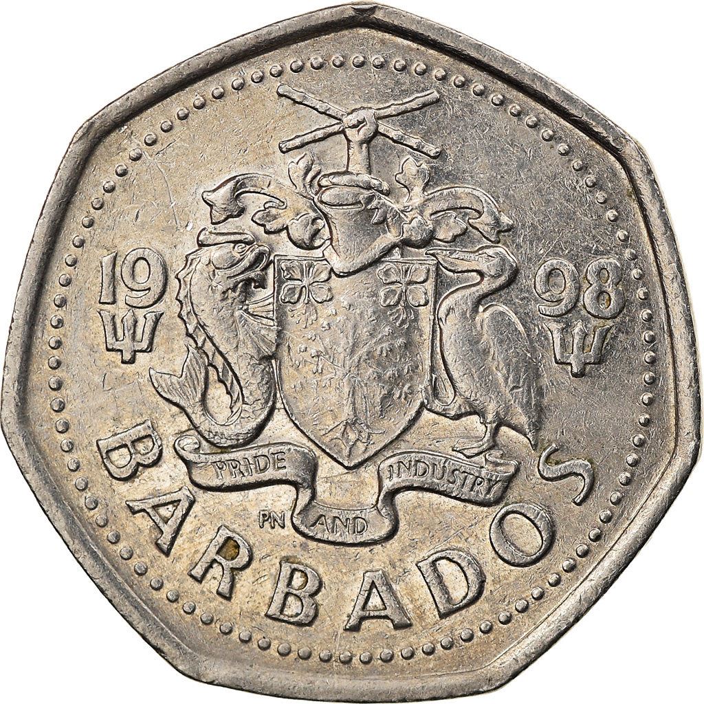 Barbados | 1 Dollar Coin | Flying fish | Km:14.2 | 1988 - 2005