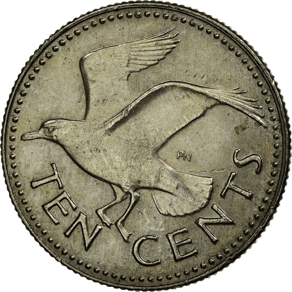 Barbados | 10 Cents Coin | Gull | Km:12 | 1973 - 2005