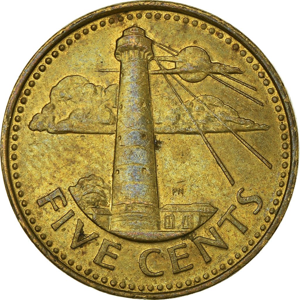 Barbados | 5 Cents Coin | Lighthouse | Km:11 | 1973 - 2007