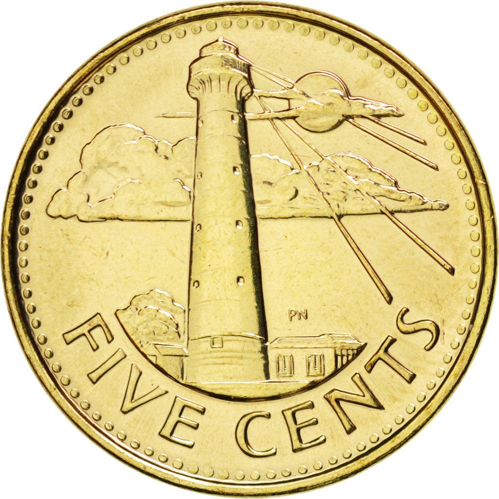 Barbados | 5 Cents Coin | Lighthouse | Km:11A | 2007 - 2022