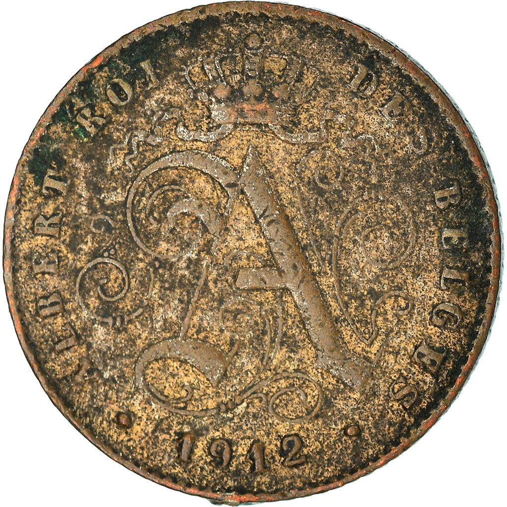 Belgian 1 Centime Coin | Albert I Belgique | Lion | Star | KM76 | 1912 - 1914