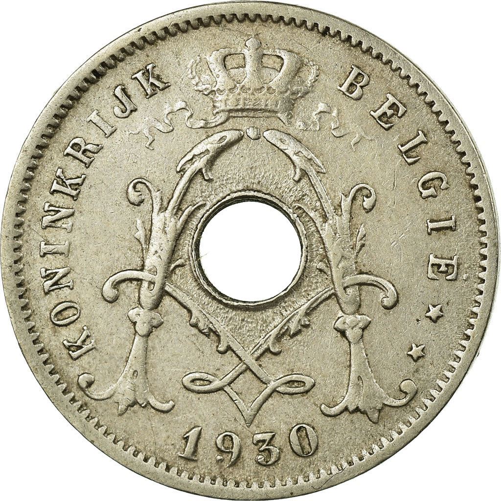 Belgian 5 Centimes Coin | Albert I Belgie | Star | Sprig | KM94 | 1930 - 1931