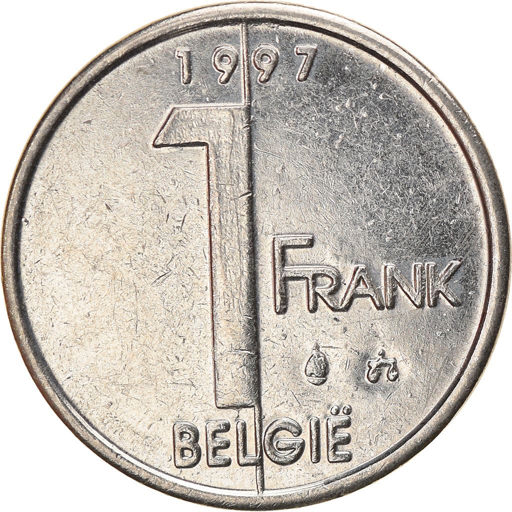 Belgian Coin 1 Franc - Albert II België | Angel | Privy | Scales | KM188 | 1994 - 2001