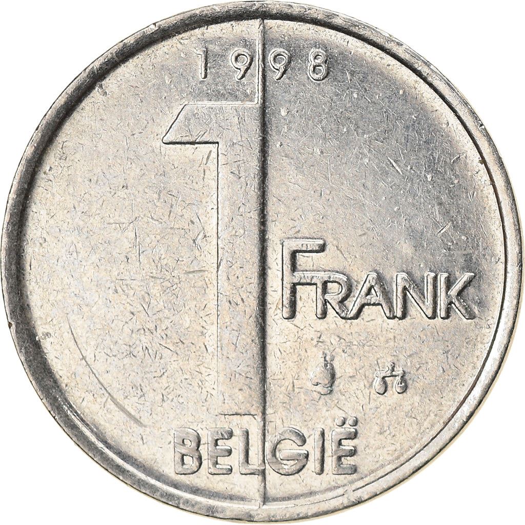 Belgian Coin 1 Franc - Albert II België | Angel | Privy | Scales | KM188 | 1994 - 2001