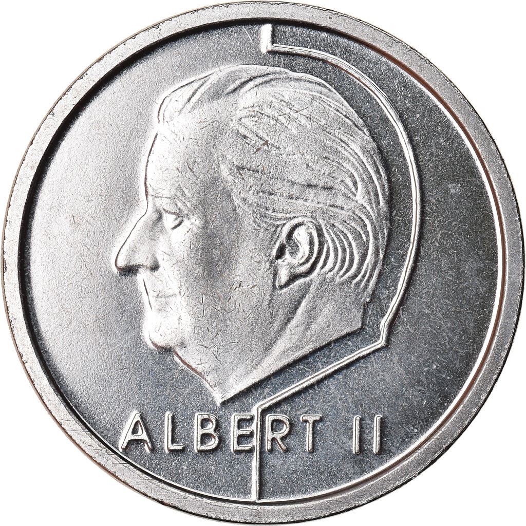 Belgian Coin 1 Franc - Albert II Belgique | Angel | Privy | Scales | KM187 | 1994 - 2001