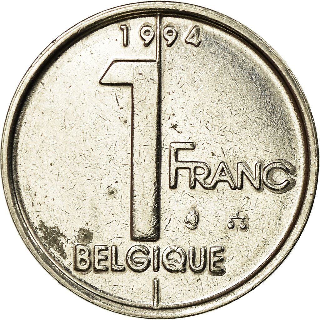 Belgian Coin 1 Franc - Albert II Belgique | Angel | Privy | Scales | KM187 | 1994 - 2001