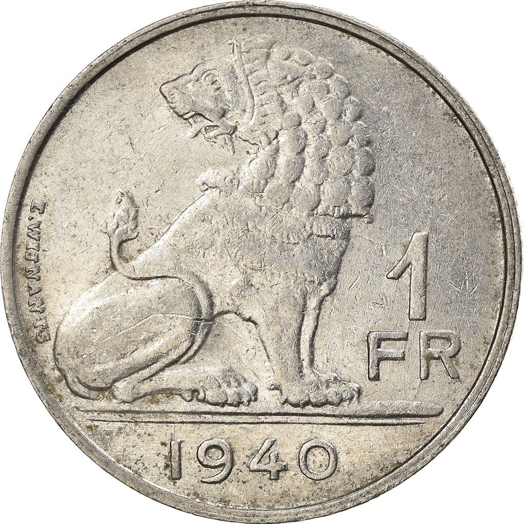 Belgian Coin 1 Franc - Léopold BELGIQUE | West-Flanders | Namur | KM120 | 1939 - 1940