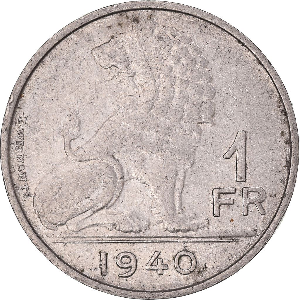 Belgian Coin 1 Franc - Léopold BELGIQUE | West-Flanders | Namur | KM120 | 1939 - 1940