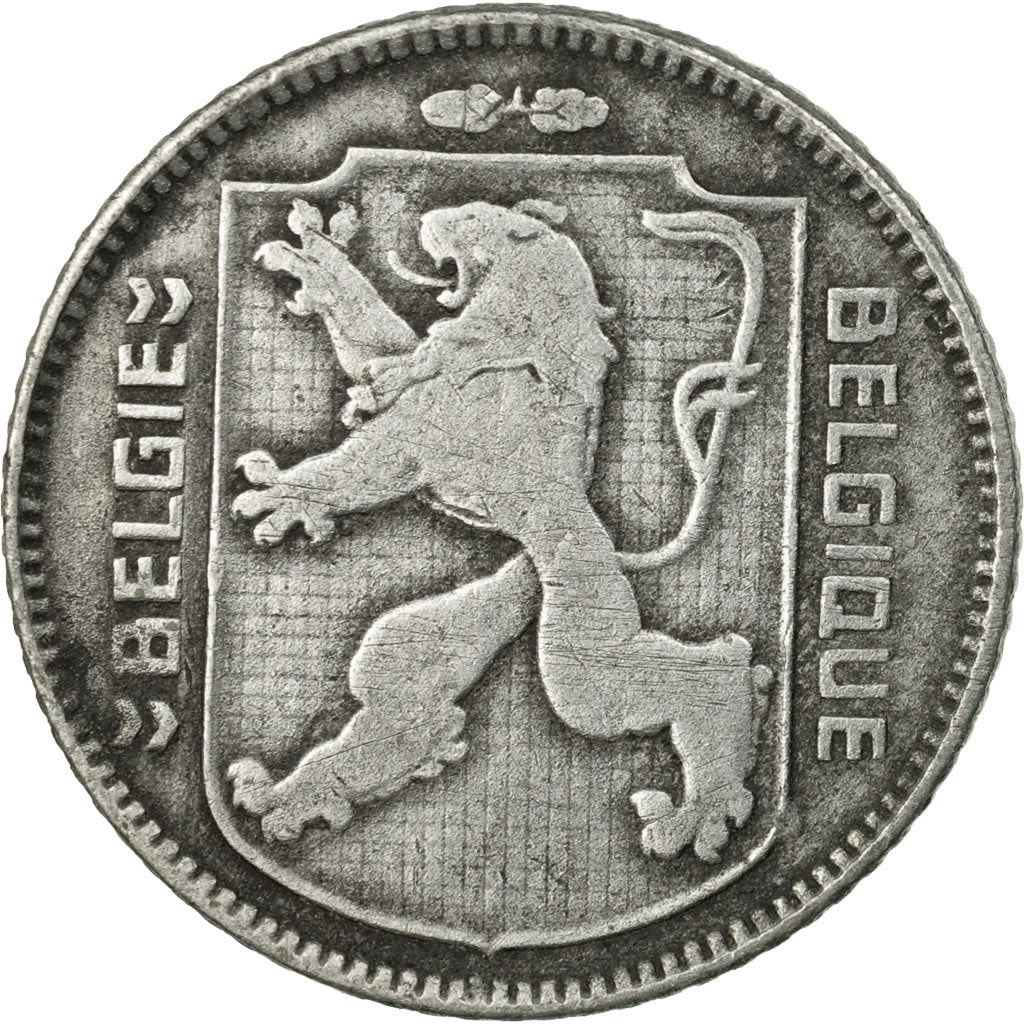 Belgian Coin 1 Franc - Léopold III BELGIQUE | Escutcheon | Acorns | KM128 | 1942 - 1947