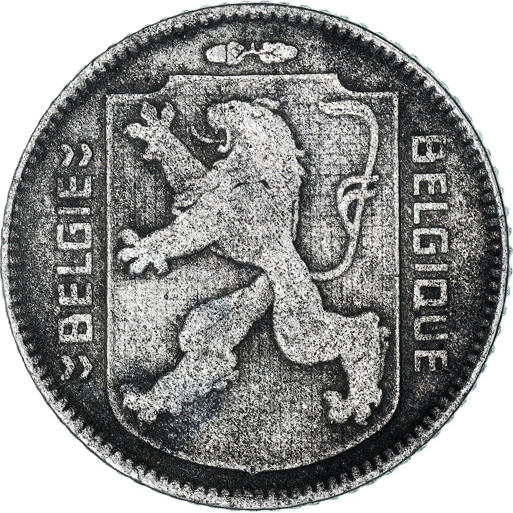 Belgian Coin 1 Franc - Léopold III BELGIQUE | Escutcheon | Acorns | KM128 | 1942 - 1947