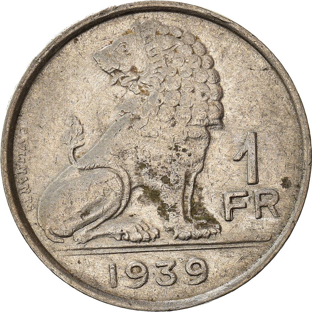 Belgian Coin 1 Franc - Léopold III BELGIQUE | Namur | Limbourg | KM119 | 1939