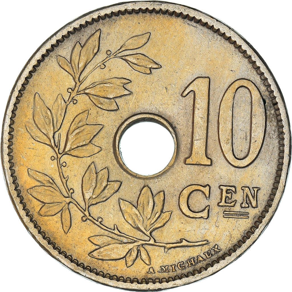 Belgian Coin 10 Centimes - Albert I België | Olive Branch | Star | KM86 | 1911 - 1929