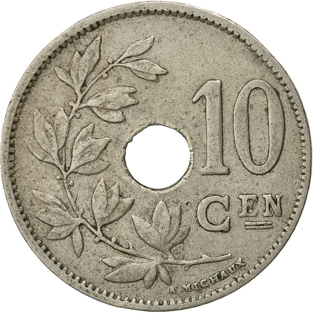 Belgian Coin 10 Centimes - Albert I België | Olive Branch | Star | KM86 | 1911 - 1929