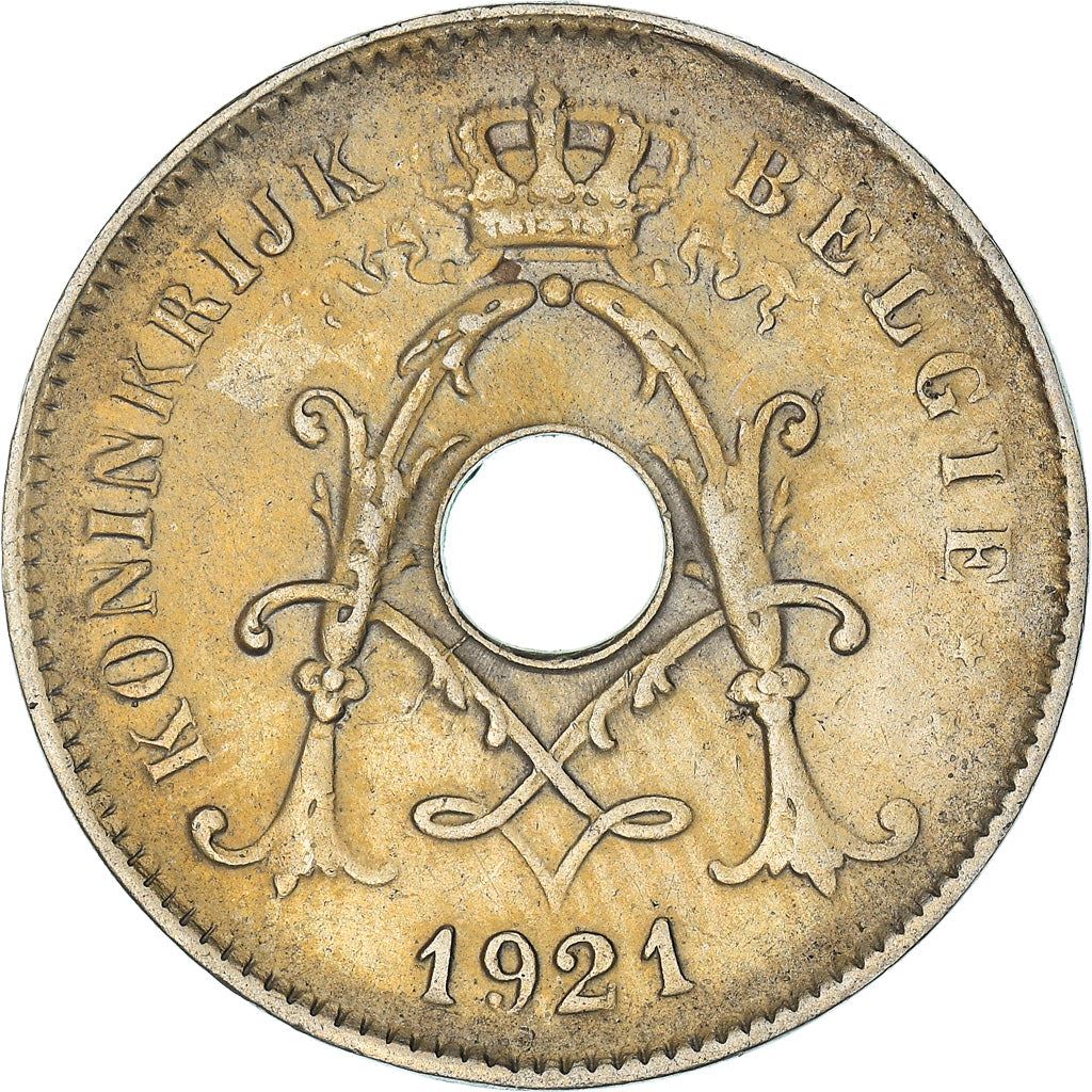 Belgian Coin 10 Centimes - Albert I België | Olive Branch | Star | KM86 | 1911 - 1929