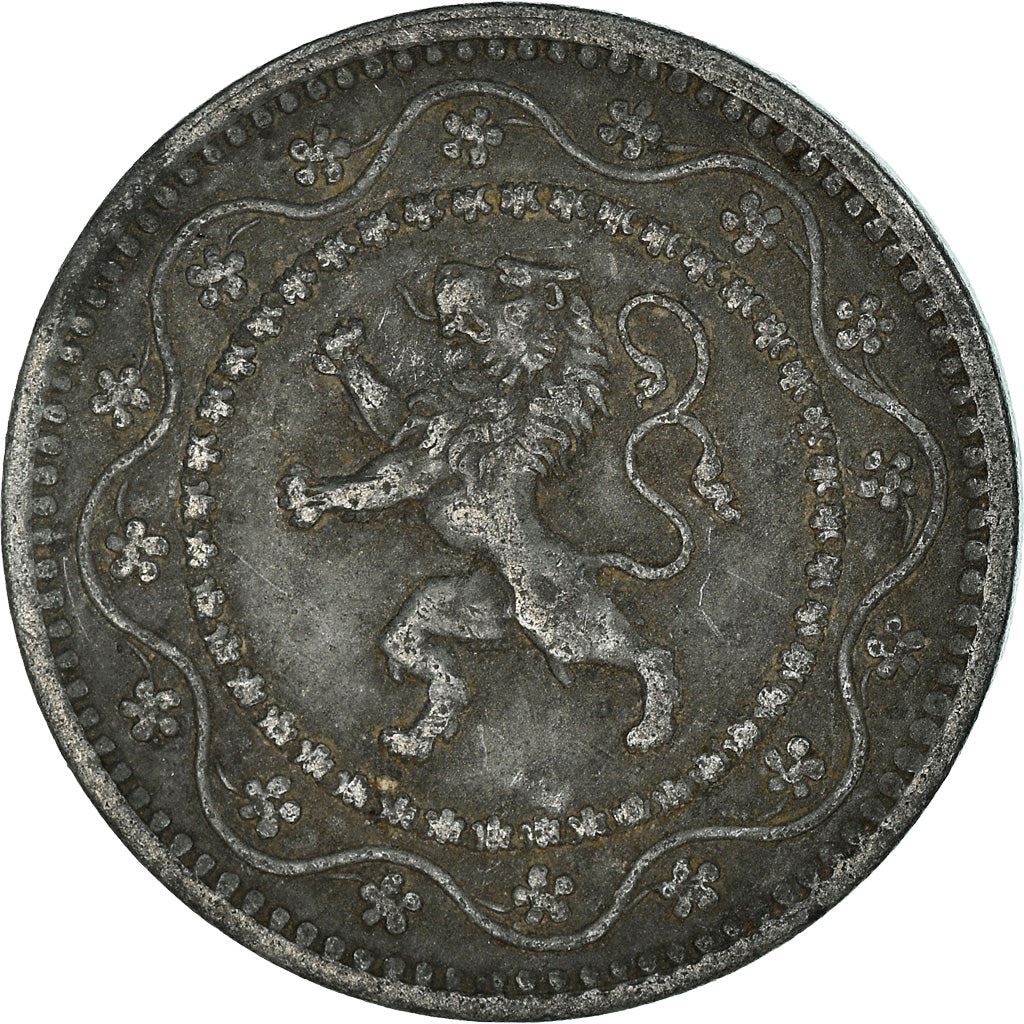 Belgian Coin 10 Centimes German Occupation Coinage | Lion | Flower | KM81 | 1915 - 1917