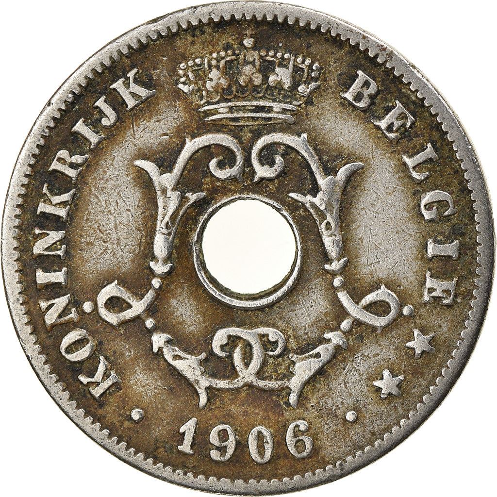 Belgian Coin 10 Centimes - Léopold II België | Olive Branch | Star | KM53 | 1903 - 1906