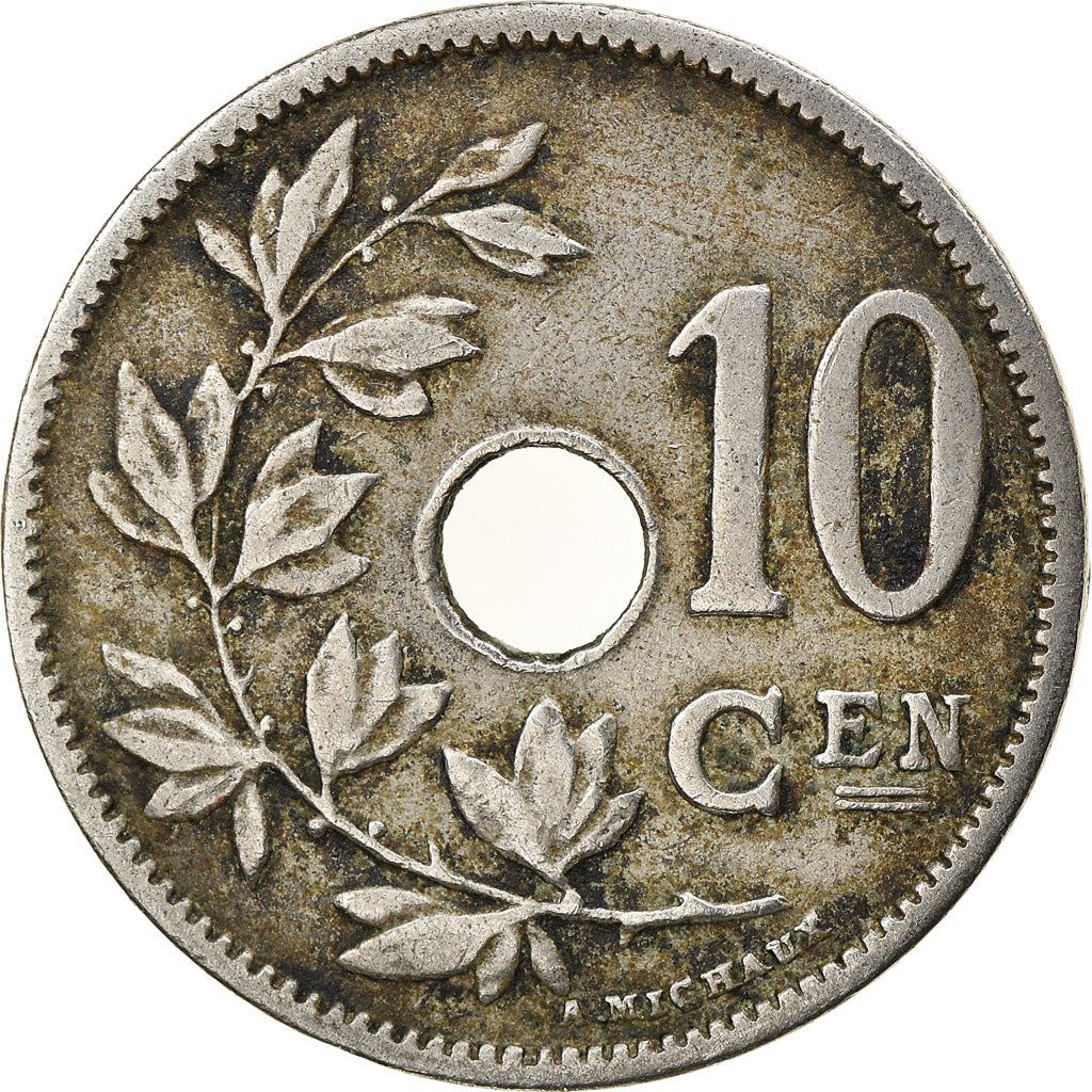 Belgian Coin 10 Centimes - Léopold II België | Olive Branch | Star | KM53 | 1903 - 1906